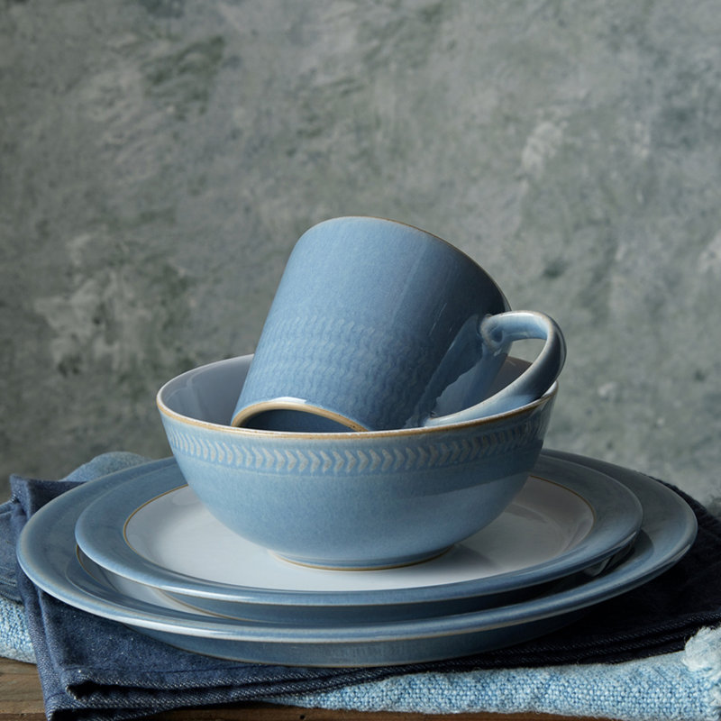 Denby Natural Denim 16 Piece Dinnerware Set, Service for 4 Wayfair